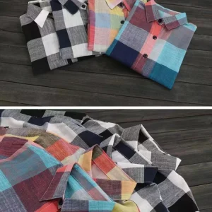 Women’s Plaid Cotton Blouse